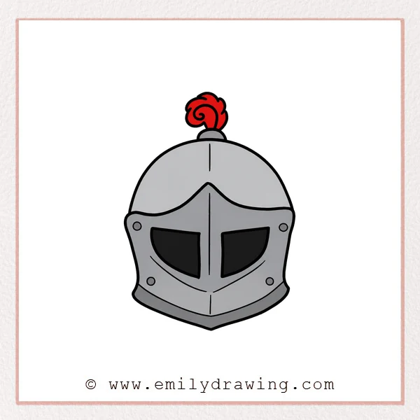 Preview of Knights Helmet drawing